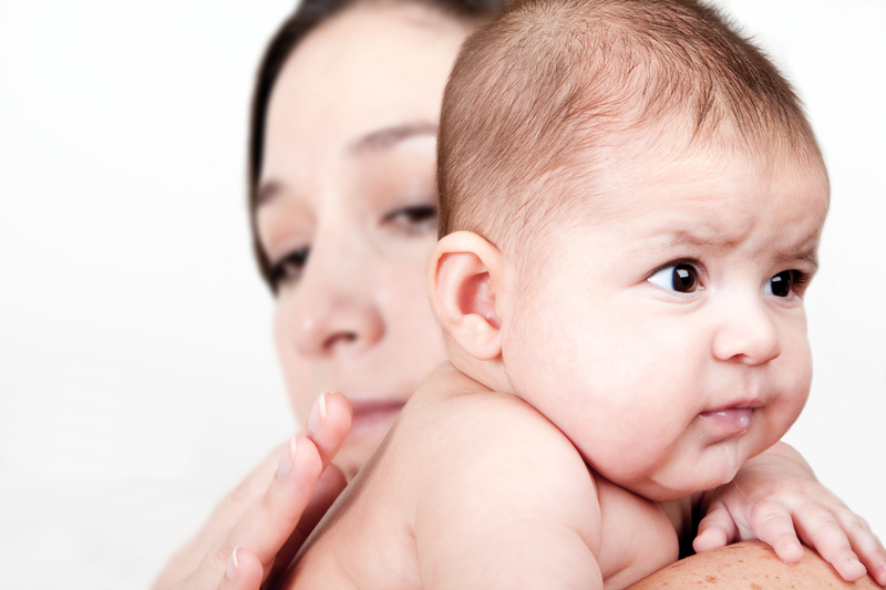 Baby burping