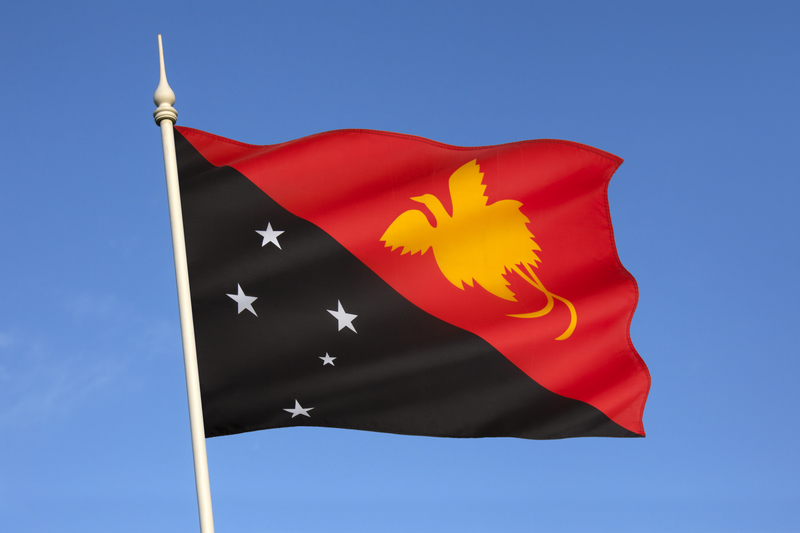 Flag of Papua New Guinea - South East Asia