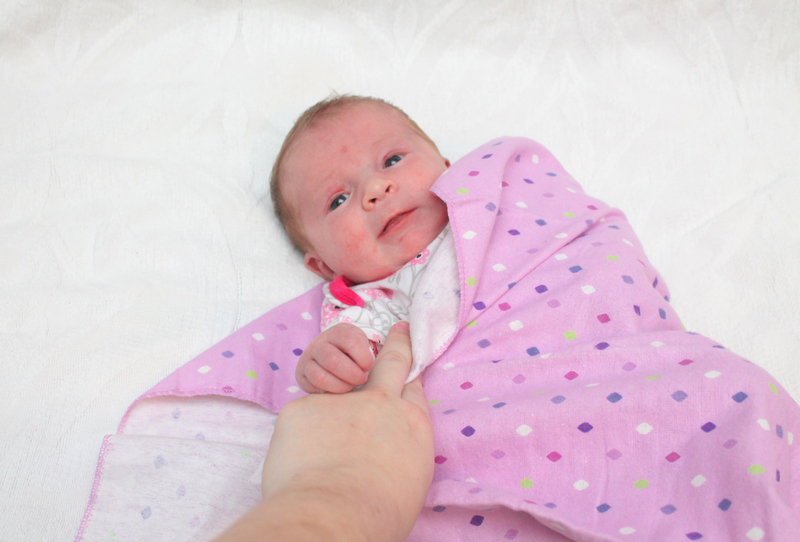 Swaddling a newborn
